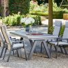 SIENA GARDEN Gartenmobelset Tirana Ausziehtisch + 4X Valencia Move Gartensessel Hot