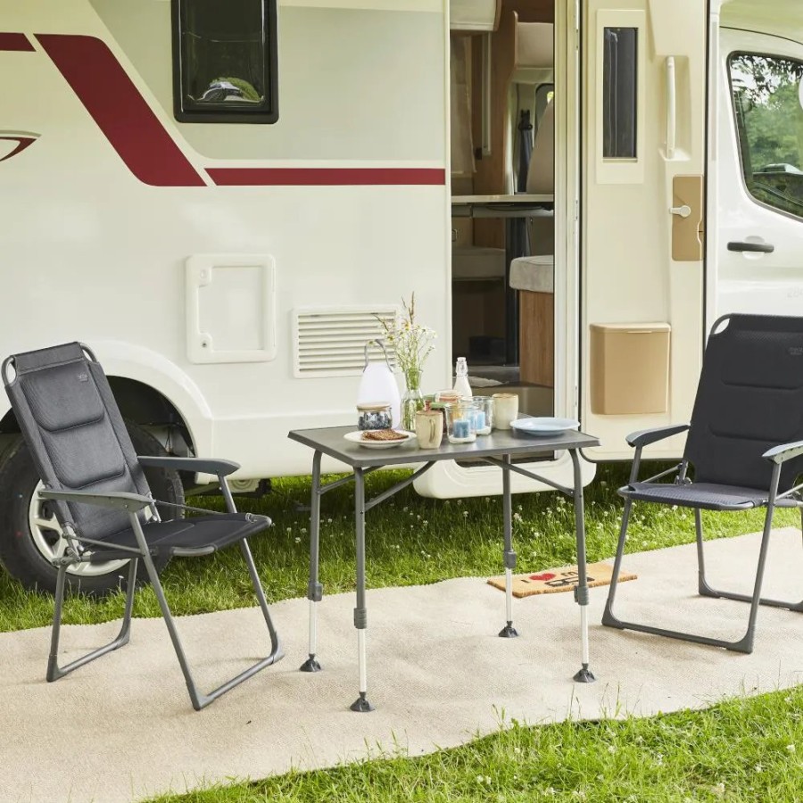 SIENA GARDEN Premium Campingstuhl - Airmesh Anthrazit Clearance