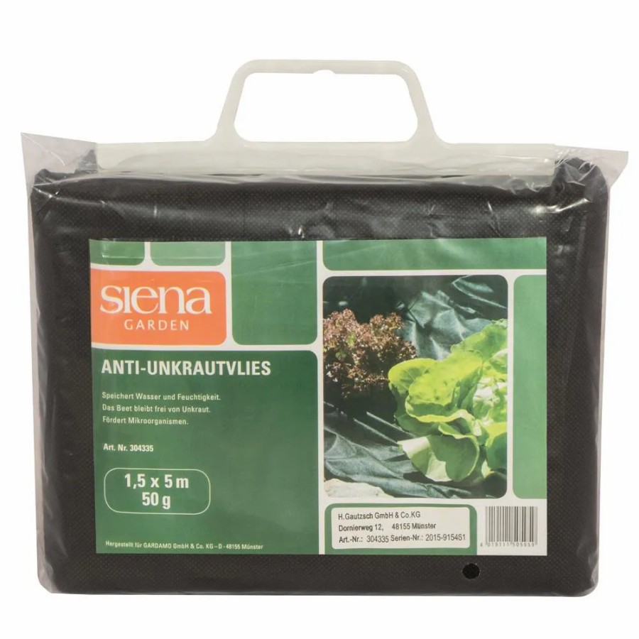 SIENA GARDEN Anti-Unkrautvlies, 1,5X5M, Farbe: Schwarz Online