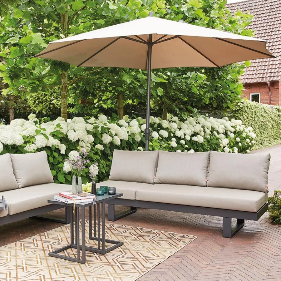 SIENA GARDEN Avio Mittelstockschirm - O 350 Cm - Rund Online