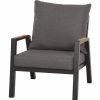 SIENA GARDEN Lindos Loungesessel - Aluminium Matt Anthrazit New