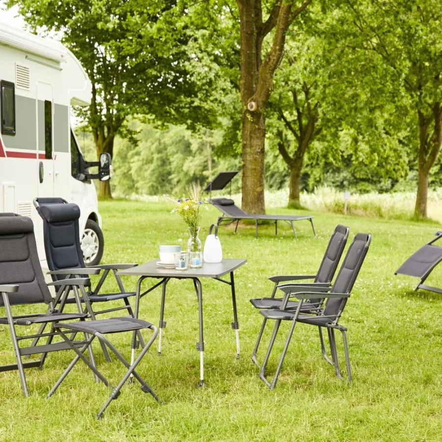 SIENA GARDEN Fusteil Zu Premium Campingsessel - Airmesh Anthrazit Hot