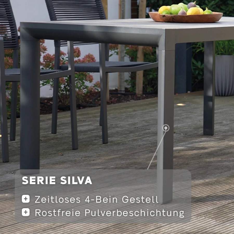 SIENA GARDEN Silva Gartentisch - Teakholz Fsc® 100 % Natur Wholesale