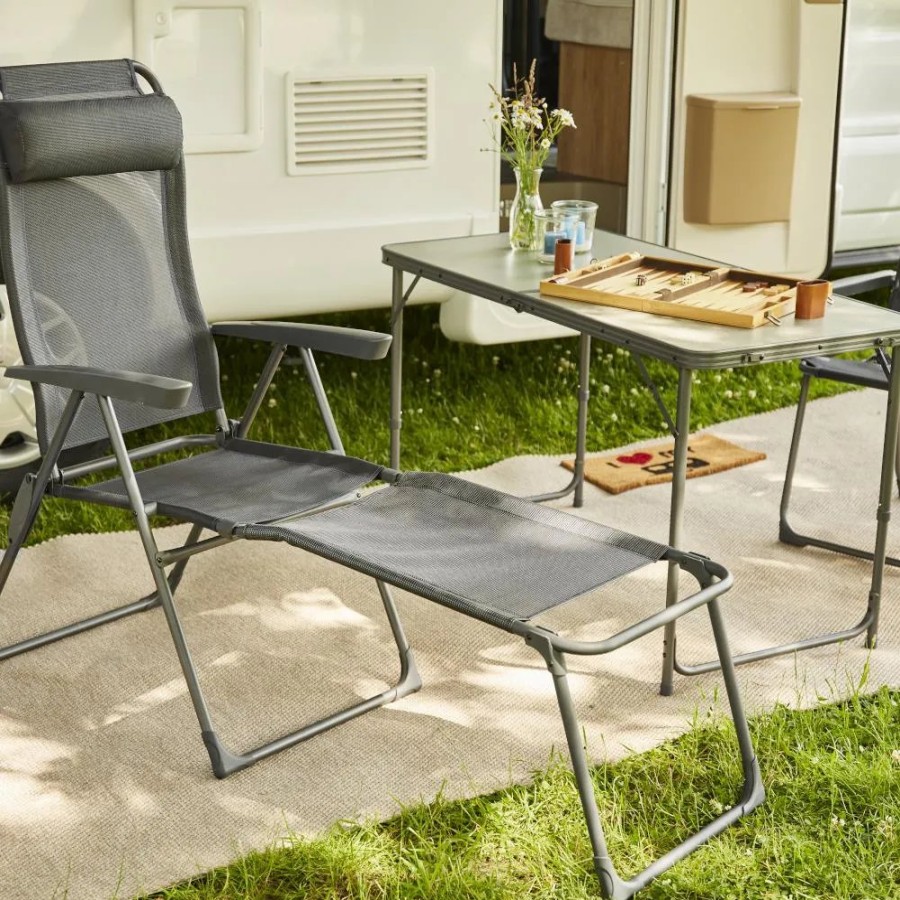 SIENA GARDEN Comfort Camping Fusteil - Ranotex®-Gewebe Anthrazit Wholesale