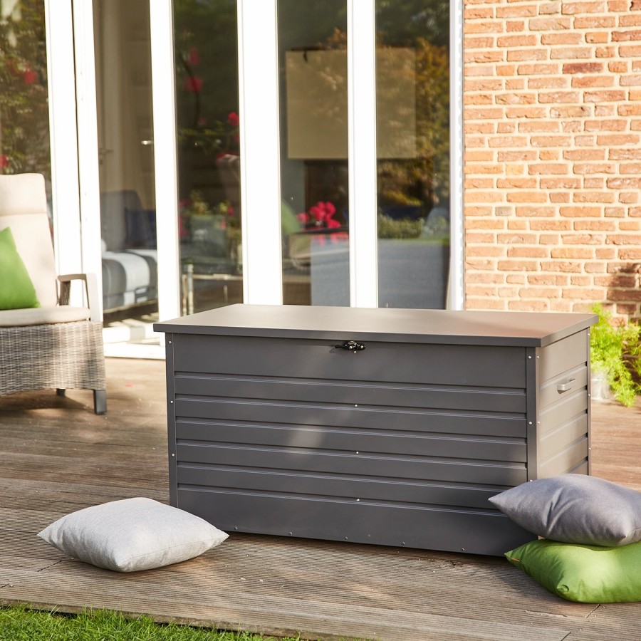 SIENA GARDEN Sabano Kissenbox - Aluminium Matt Anthrazit Wholesale