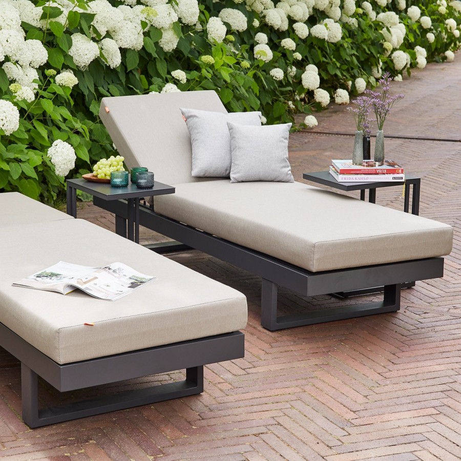 SIENA GARDEN Avenia Loungesofa - 3-Sitzer - Aluminium Matt Anthrazit Online