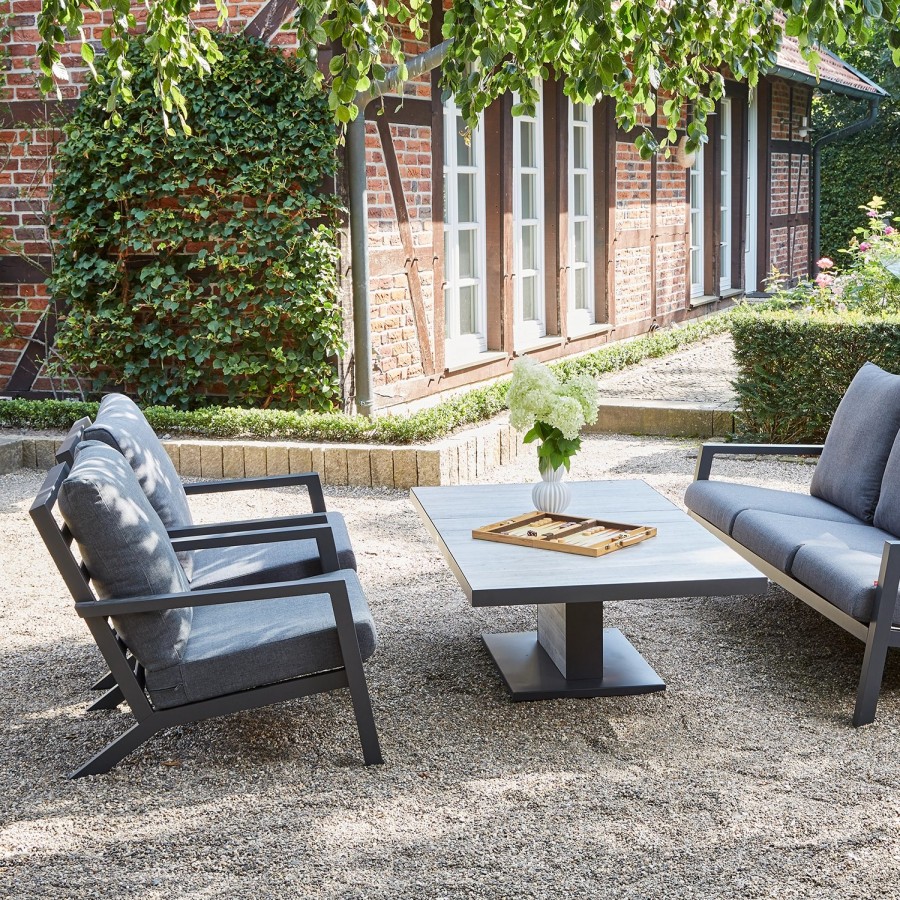 SIENA GARDEN Belia Loungesessel- Mit Kissen In Grau Hot