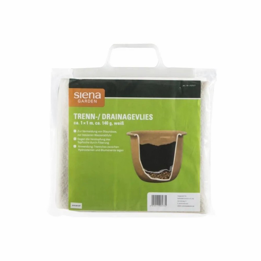 SIENA GARDEN Trennvlies 140G, 1X1M, Farbe: Weis Online