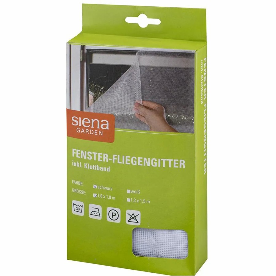 SIENA GARDEN Fenster Fliegengitter 1,0X1,0 Weis Clearance