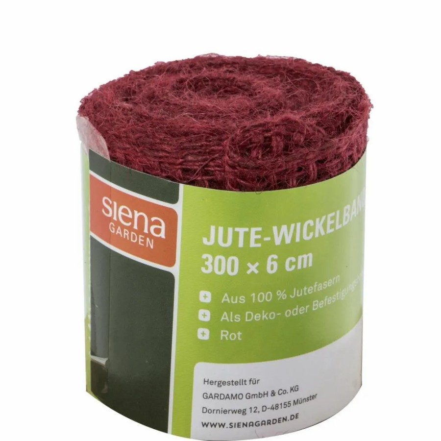 SIENA GARDEN Jute-Wickelband, Farbe: Rot, Mase: 300X6Cm Wholesale