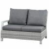 SIENA GARDEN Corido Move Loungesofa - 2-Sitzer Mit Armlehne Rechts - Rattangeflecht Ice-Grey Clearance