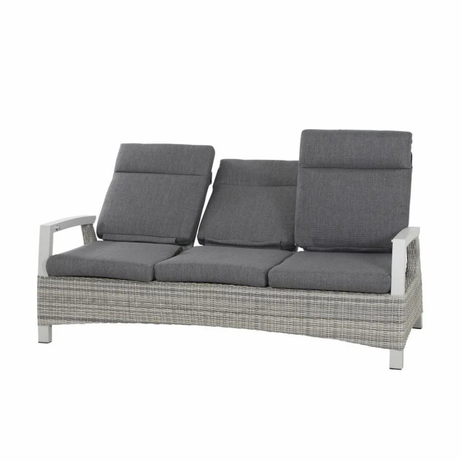 SIENA GARDEN Corido Move Loungesofa - 3-Sitzer - Rattangeflecht Ice-Grey Wholesale