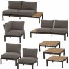 SIENA GARDEN Loungeset 3X Alvida Loungetisch + 2X Loungesofa + Modul Mitte + Modul Ecke Wholesale