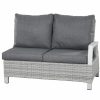 SIENA GARDEN Corido Move Loungesofa - 2-Sitzer Mit Armlehne Links - Rattangeflecht Ice-Grey Hot