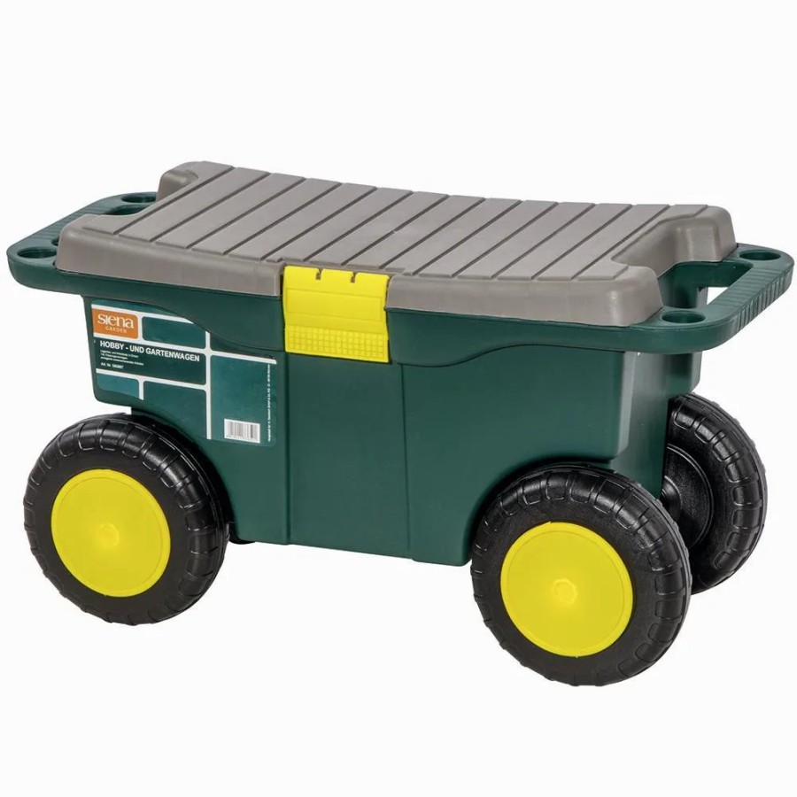 SIENA GARDEN Hobby-/Gartenwagen, Farbe: Grun/Gelb Clearance