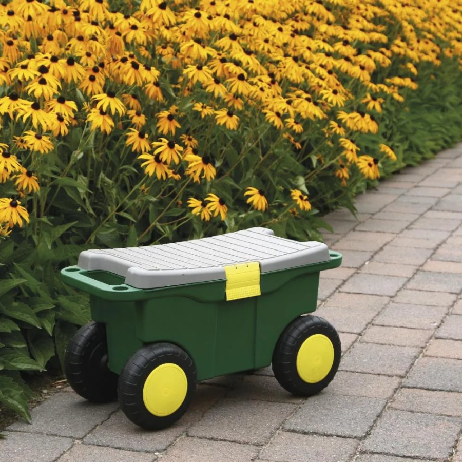 SIENA GARDEN Hobby-/Gartenwagen, Farbe: Grun/Gelb Clearance