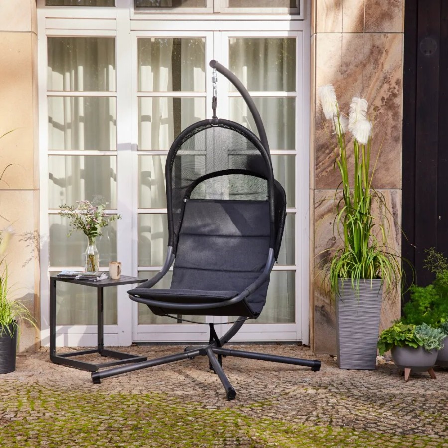 SIENA GARDEN Lagoma Hangesessel - Textilene Black Hot