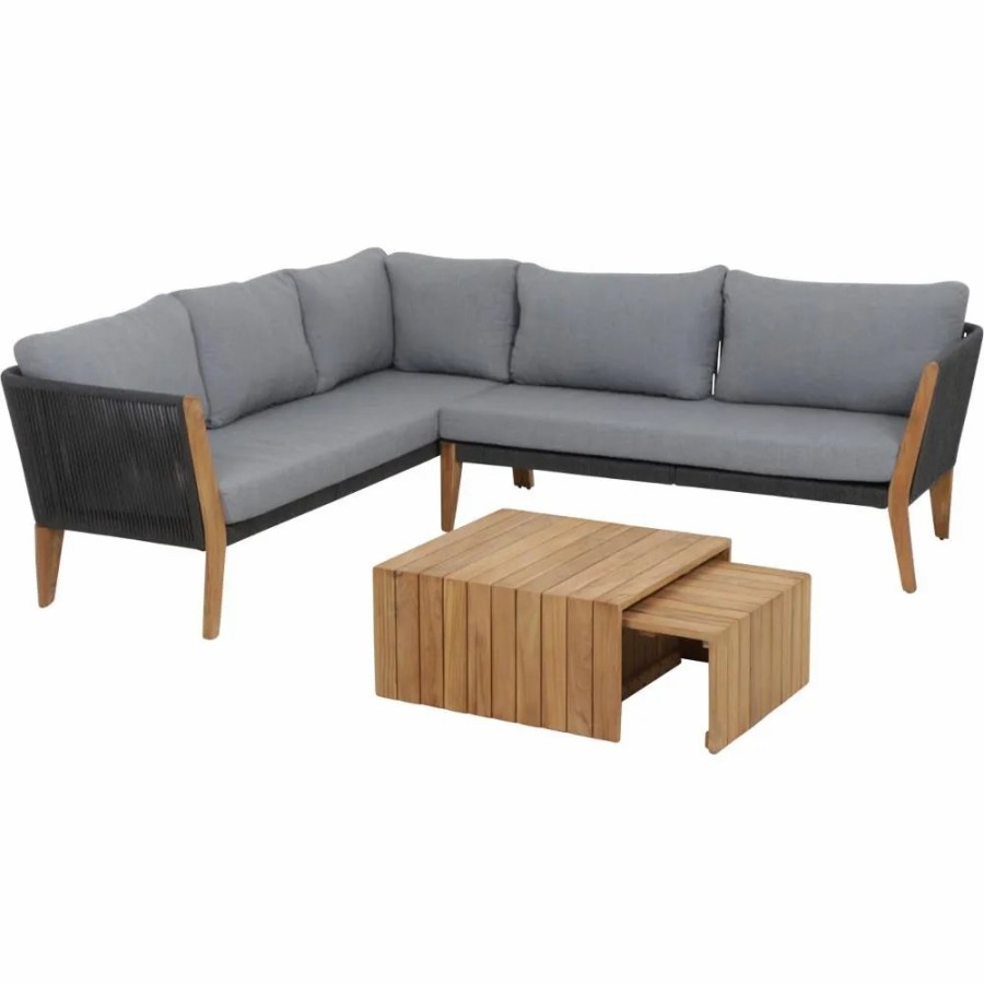 SIENA GARDEN Loungesetparma Loungetisch +Ecklounge Clearance