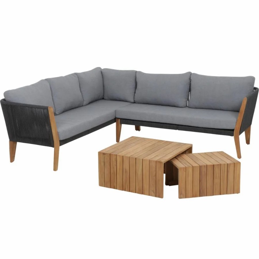 SIENA GARDEN Loungesetparma Loungetisch +Ecklounge Clearance