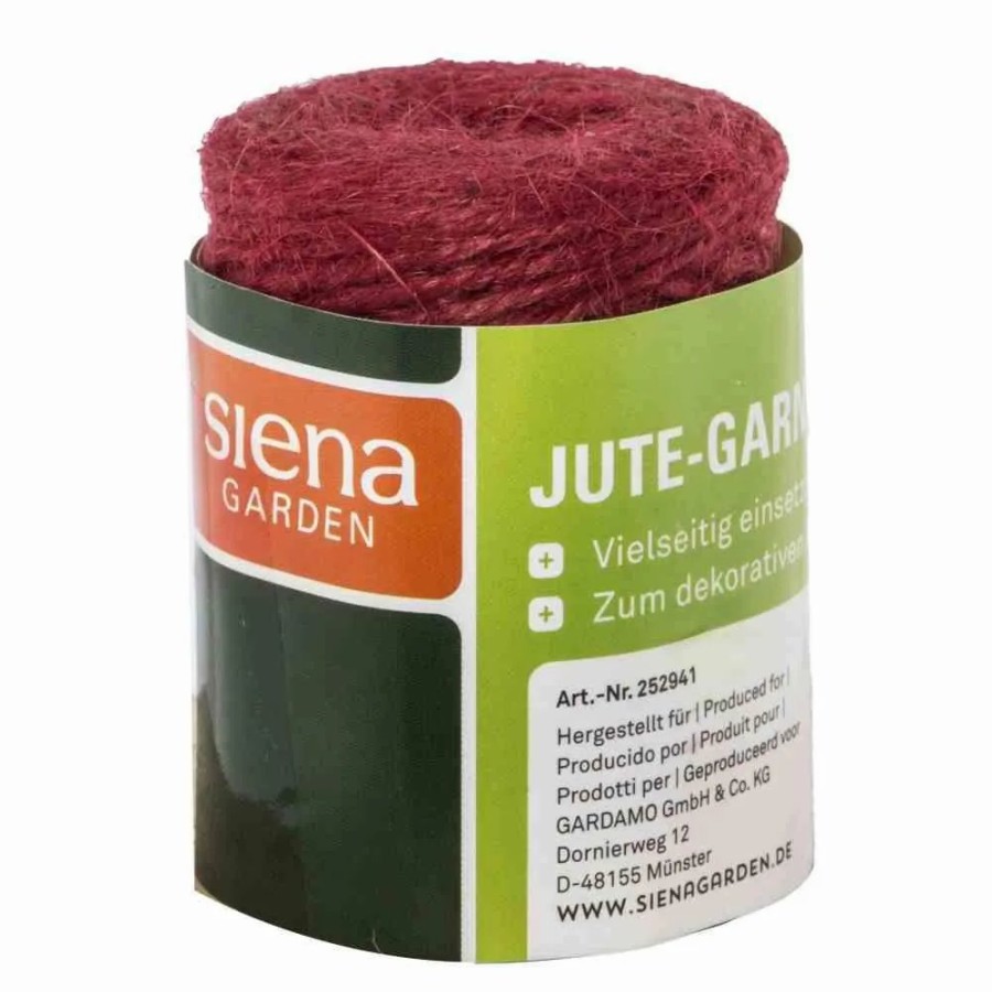 SIENA GARDEN Jute Garn,Lange: 50M, Breite: 4,5Mm, Rot Online