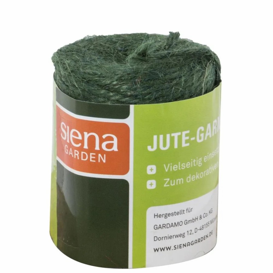 SIENA GARDEN Jute Garn, Lange: 50M, Breite: 3Mm, Grun Best