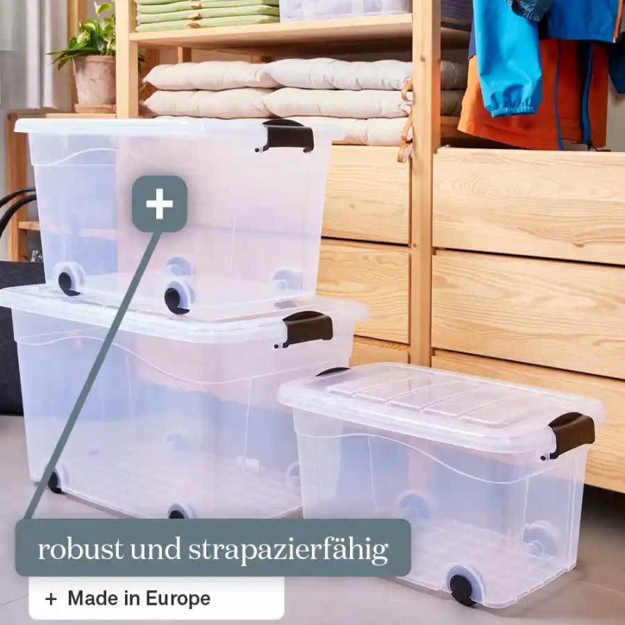 SIENA HOME Aufbewahrungsbox Anzio 60L Mit Rollen + Deckel Online