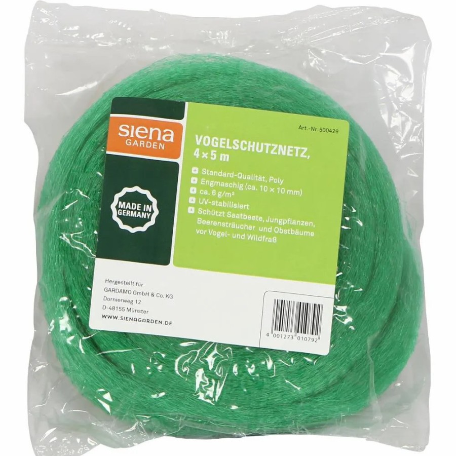 SIENA GARDEN Vogelschutznetz 5X4M, Standard-Qualitat, Standard, Monofilament Best