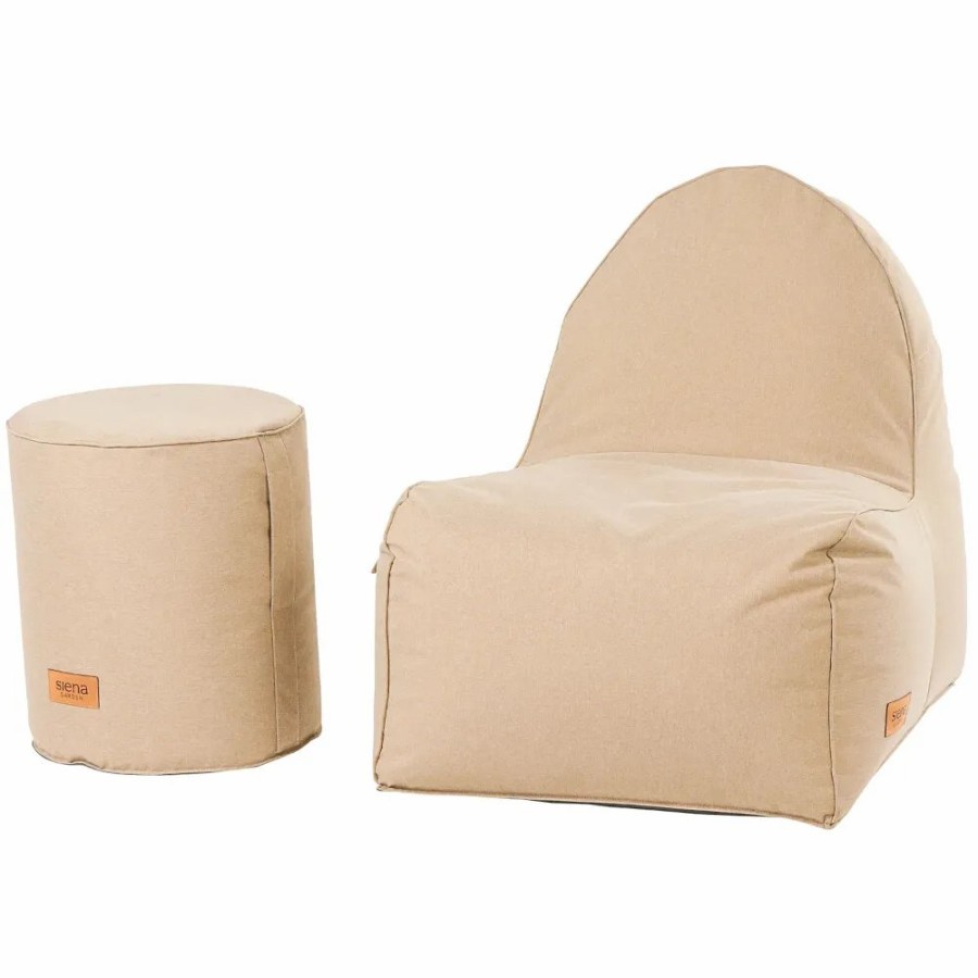 SIENA GARDEN Flow.U Sitzsack-Set - Polypropylen Icedcoffee Best